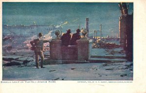 Vintage Postcard 1908 Evening Light On Van Nells Avenue Ruins W. R. Hearst Pub.