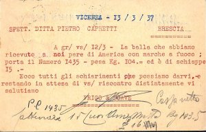 ab4030 -  CARTOLINA  D'EPOCA - Vicenza