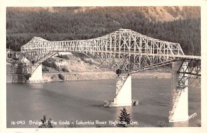 Bridge of the Gods Real Photo Columbia River Highway, Oregon, USA Writing on ...