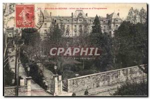 Postcard Old Salies de Bearn Hotel de France and & # 39angleterre