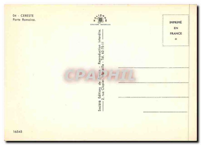 Postcard Modern Cereste Roman Gate