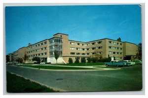 Vintage 1950's Postcard Bryan Hall Michigan State University Lansing Michigan