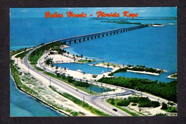 FL Bahia Honda Bridge State Park Florida Keys Postcard PC