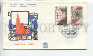 448057 FRANCE Council of Europe 1983 FDC Strasbourg European Parliament COVER