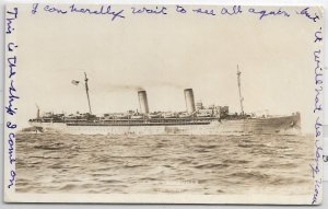 WW1 Transports RPPC: USS Louisville, Mailed 1919 (N7340)