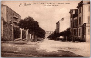 Corse Ajaccio Boulevard Lantivy Le Grand Seminaire France Postcard