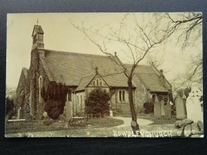 Derbyshire Bakewell ROWSLEY St Katherine's Church - Old RP Postcard