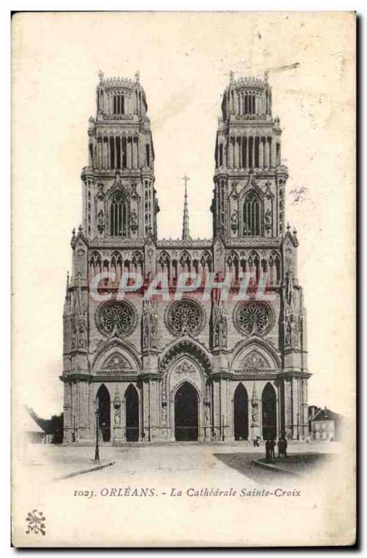 Old Postcard Orleans Holy Cross Cathedral