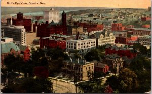 Postcard Birds Eye View of Omaha, Nebraska