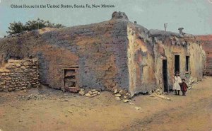 Oldest House in United States Santa Fe New Mexico 1916 postcard