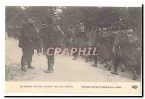 Old Postcard Joffre general giving instructions