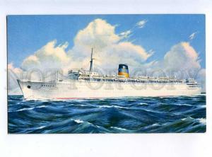 213890 GREECE LINE QSS ship liner ARKADIA Vintage postcard