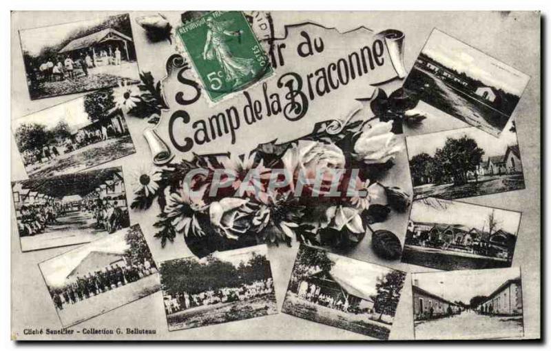 Old Postcard From Camp De La Braconne