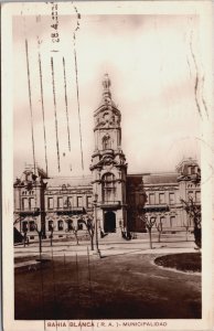 Argentina Bahia Blanca Municipalidad Vintage RPPC C124