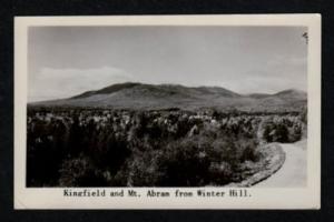 ME Kingfield Mt Abram MAINE Postcard Real Photo RPPC Postcard