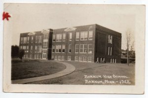 Barnum Minnesota Barnum High School Real Photo Vintage Postcard AA66250