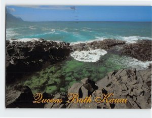 Postcard Queens Bath near Princeville Kauai Hawaii USA