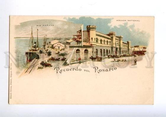 172392 ARGENTINA Recuerdo del ROSARIO Vintage litho postcard