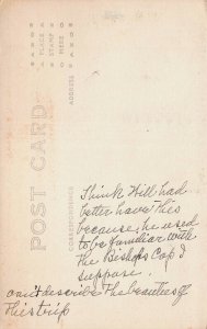 Bishops Cap, Columbia River Highway, Oregon, Early Real Photo Postcard, Unused