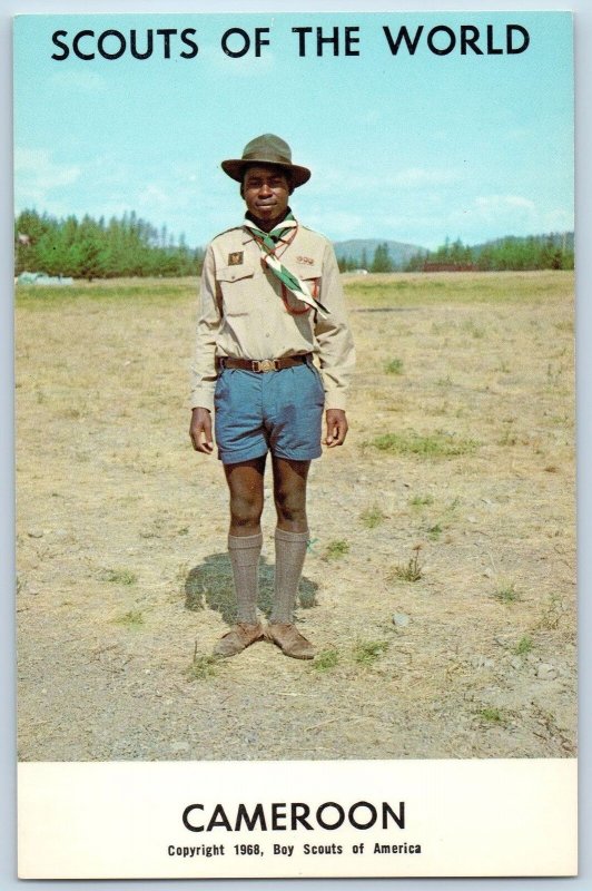 c1968 Cameroon Scouts Of The World Boy Scouts Of America Youth Vintage Postcard