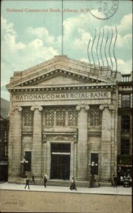 Albany NY National Commercial Bank c1910 Postcard