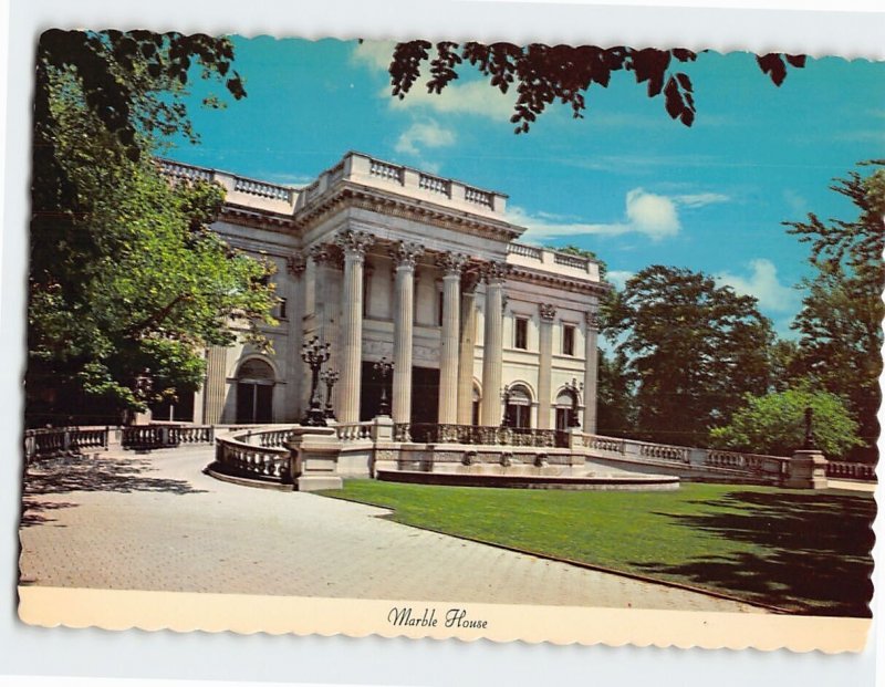 Postcard Marble House, Bellevue Avenue, Newport, Rhode Island