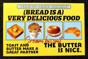 [AG] P565 Food Dessert Butter Toast Biscuit Gastronomy Cuisine (postcard) *New