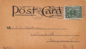 FLOOR PLANING OR SURFACING BY ELECTRICITY-ADVERTISING POSTCARD 1913 PMK