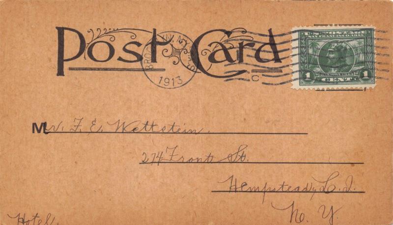 FLOOR PLANING OR SURFACING BY ELECTRICITY-ADVERTISING POSTCARD 1913 PMK