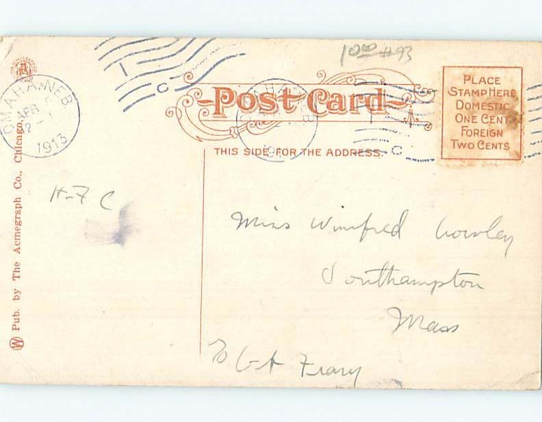 Divided-back METHODIST EPISCOPAL CHURCH INTERIOR Omaha Nebraska NE AD2189