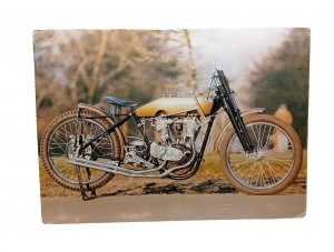 Harley Davidson C1914 - 1918 Long Track Vintage Postcard