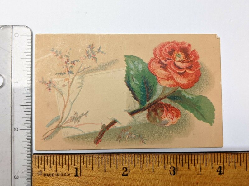 c1880s Hartford, CT Plimpton Holiday Open House Trade Card Christmas Asylum C53