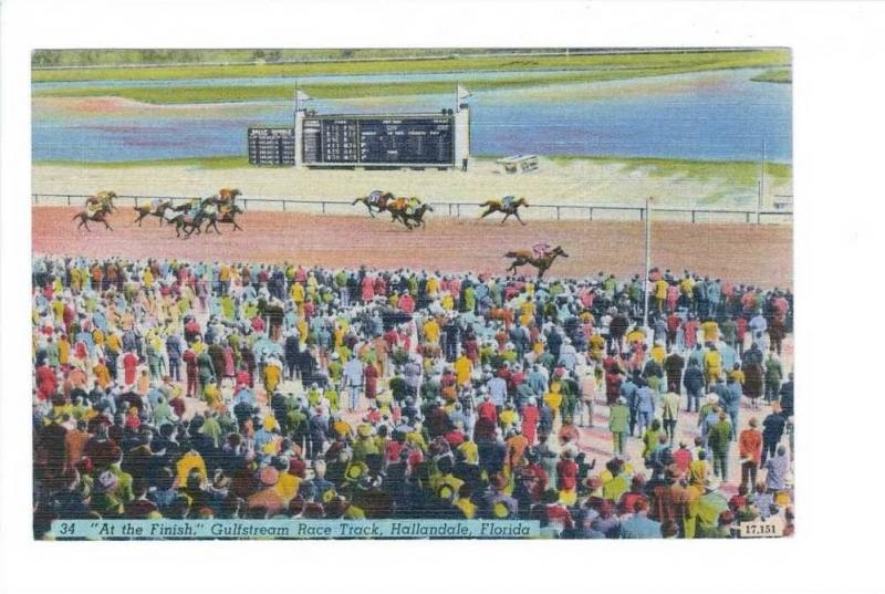 LP153  Gulfstream Race Track, Horse Racing,  Hallandale, 