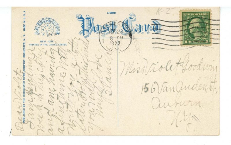 NY - Rochester. Genesee River, Lower Falls & Power House 