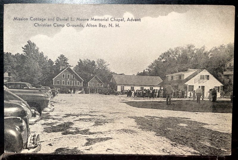 Vintage Postcard 1940's Advent Christian Camp Grounds, Alton Bay, New Hampshire