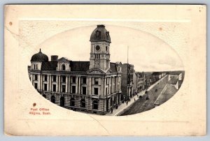 Post Office, Regina Saskatchewan Canada, Antique Embossed Pugh Postcard