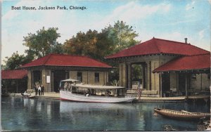 Boat House Jackson Park Chicago Illinois Postcard C157