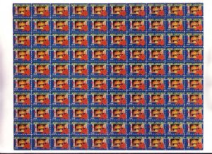 Full Sheet, 100 Christmas Seals, 1948 Stamps
