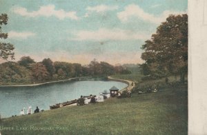 Yorkshire Postcard - Upper Lake, Roundhay Park, Leeds     T10509
