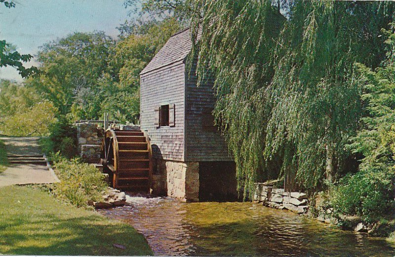 Sandwich MA, Cape Cod, Massachusetts - Historical Grist Mill - pm 1963