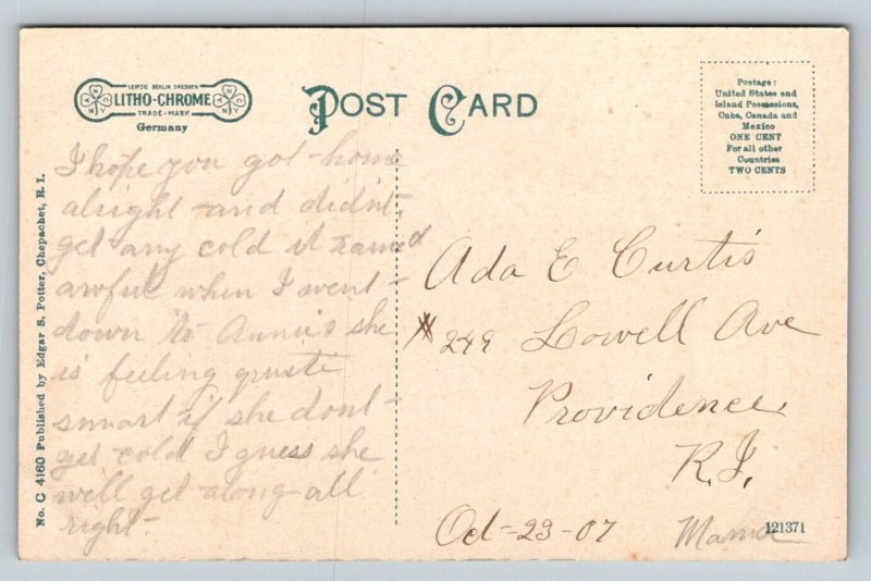 Main Street  Chepachet   Rhode Island  Postcard