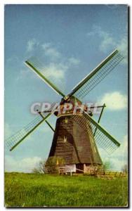 Old Postcard Netherlands Hollandse Molen Windmill Windmill