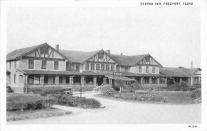 Freeport Texas Tarpon Inn roadside RPPC Photo Postcard Teich 20-5471