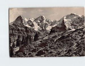 Postcard Jungfrau Mönch Eiger Switzerland