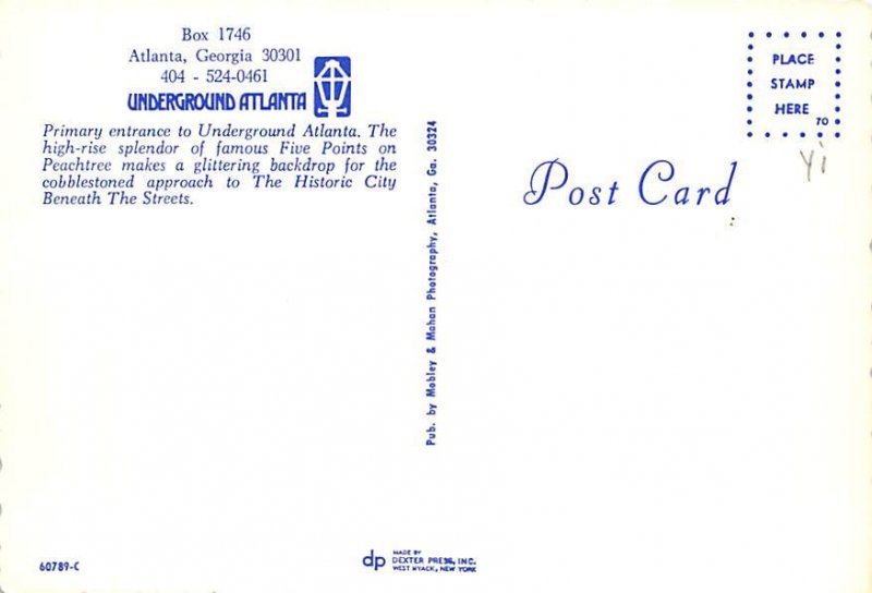 Underground Atlanta , Georgia   