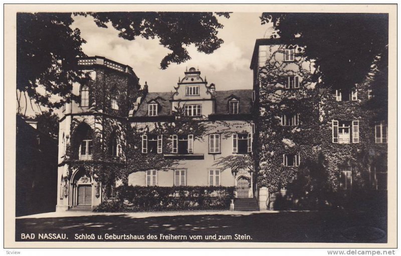 RP, Schloss U. Geburtshaus Des Freiherrn Vom Und Zum Stein, Bad Nassau (Rhine...