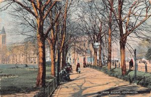 England Linden Avenue Leamington vintage postcard