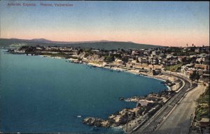 Valparaiso Chile Avenida Espana Recreo c1910 Postcard