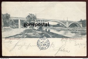 dc695 - GERMANY Hoellriegelskreuth 1904 Pullach. Eisenbetonbruecke