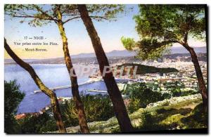 Postcard Old Nice View Jack Pines Between Mont Boron